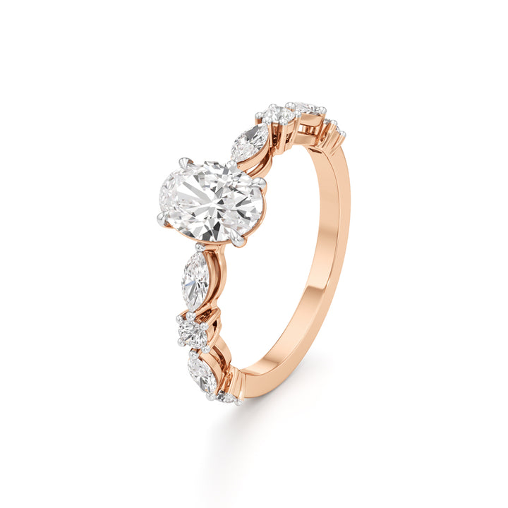 Aurora Oval Harmony Ring