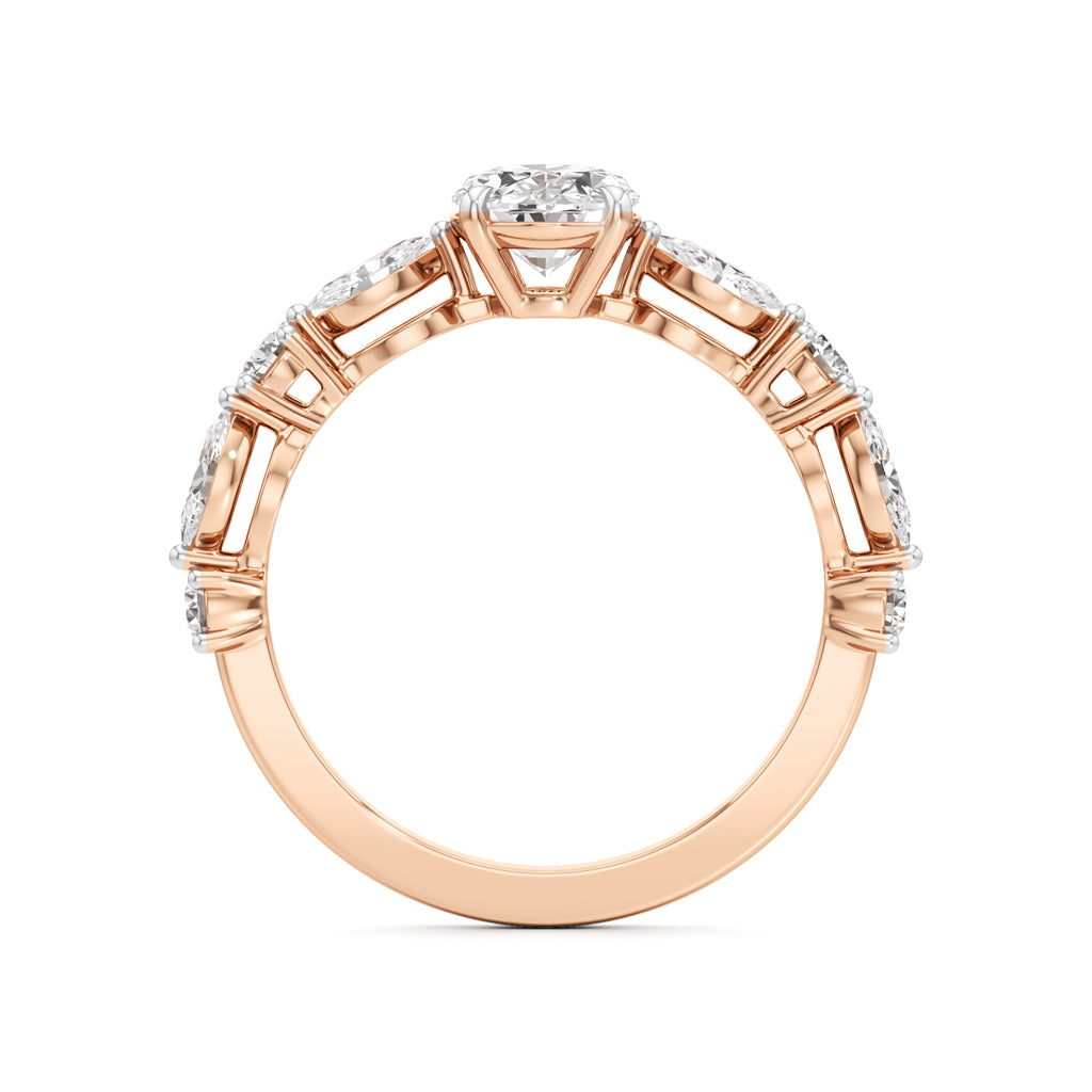 Aurora Oval Harmony Ring