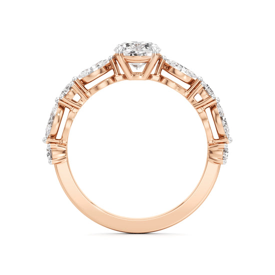 Aurora Oval Harmony Ring