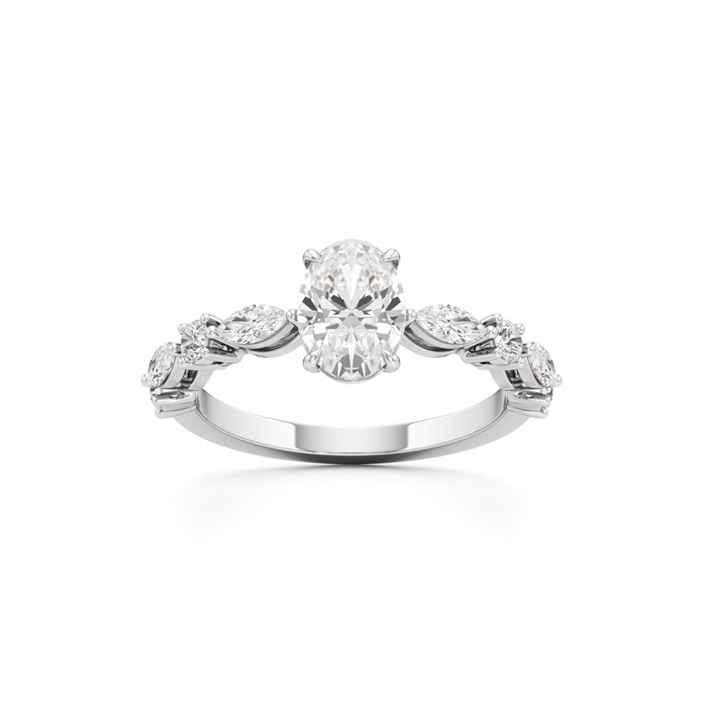 Aurora Oval Harmony Ring