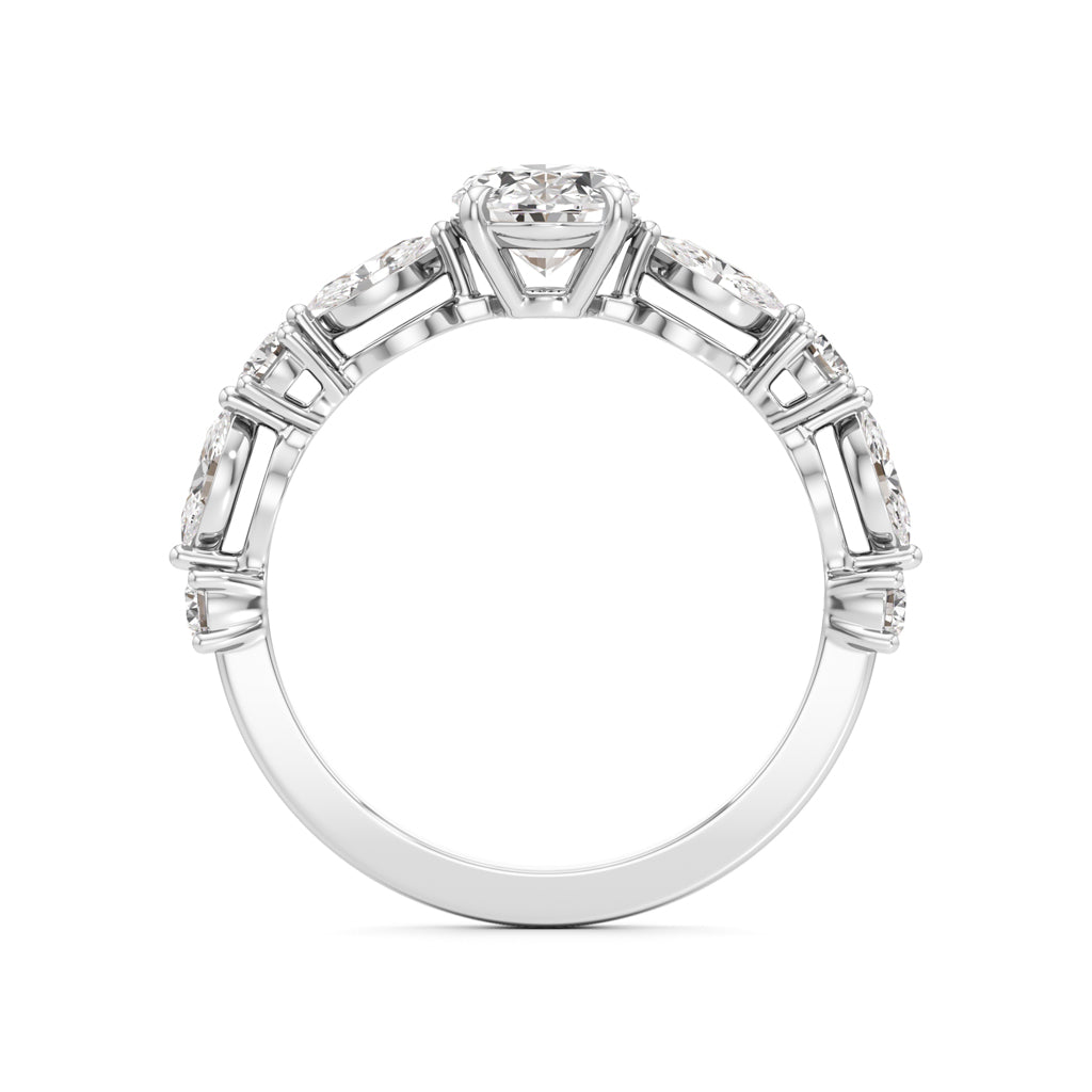Aurora Oval Harmony Ring
