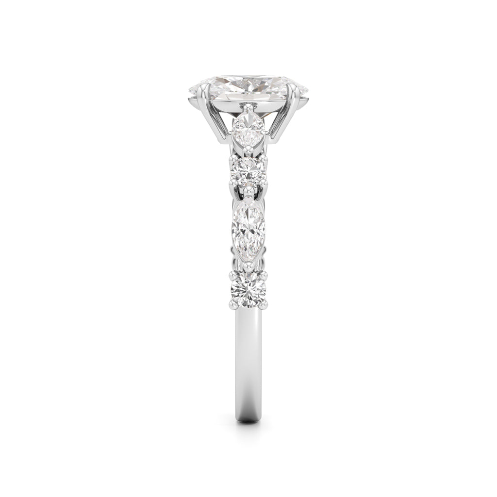 Aurora Oval Harmony Ring