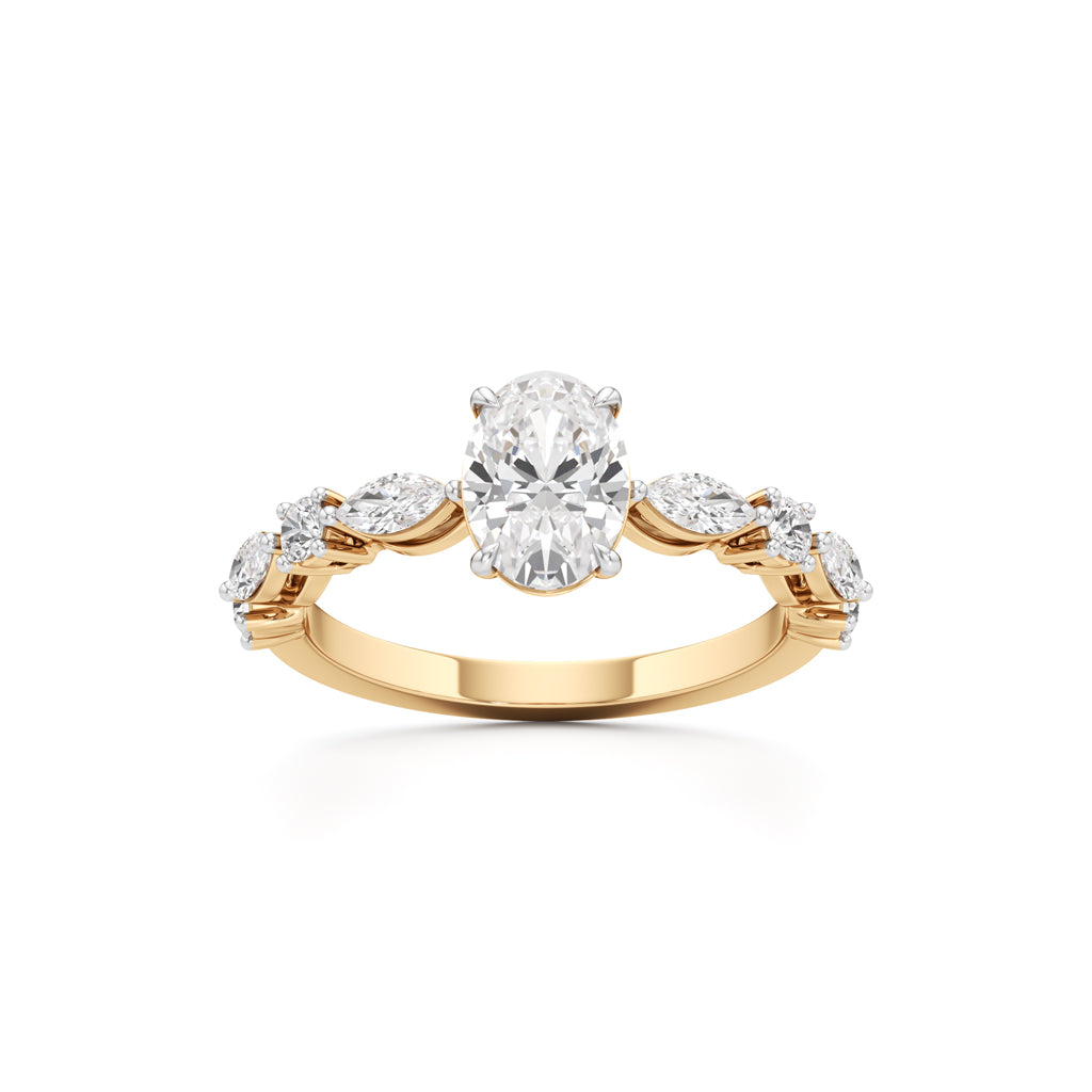 Aurora Oval Harmony Ring
