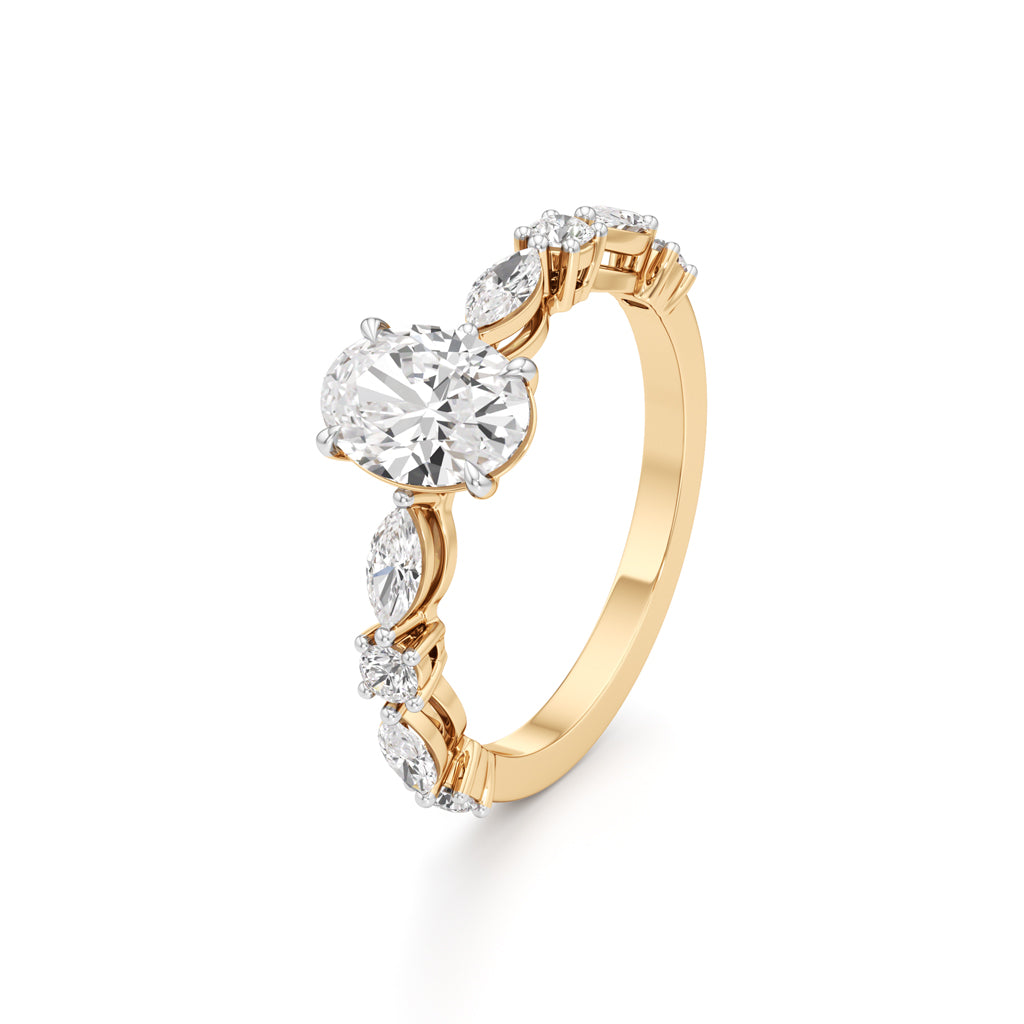 Aurora Oval Harmony Ring