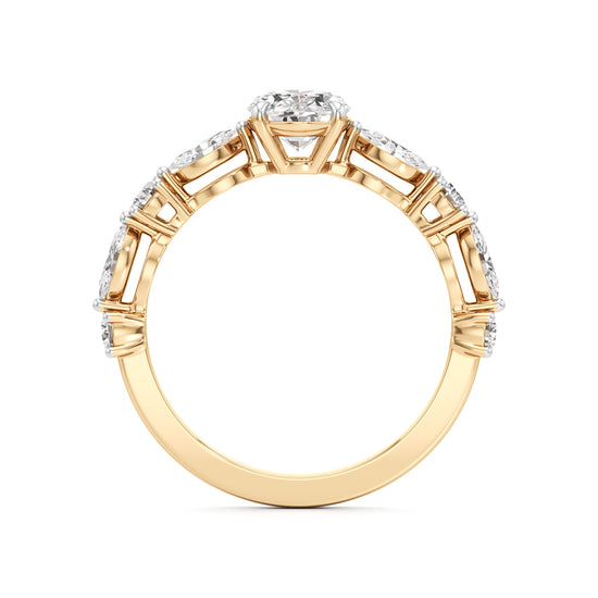 Aurora Oval Harmony Ring