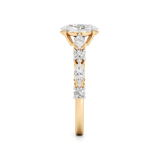 Aurora Oval Harmony Ring