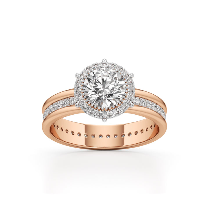 Celestia Double Halo Bridal Ring