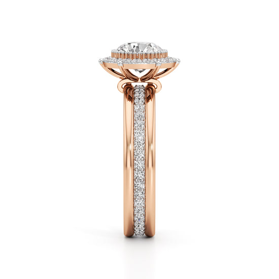 Celestia Double Halo Bridal Ring