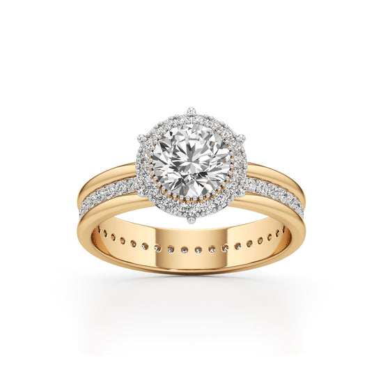Celestia Double Halo Bridal Ring