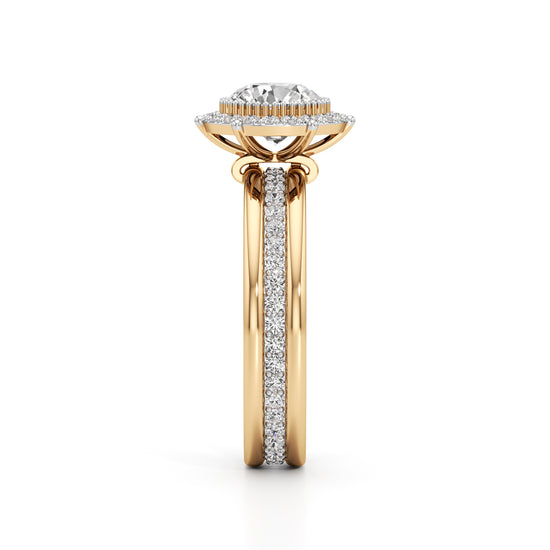 Celestia Double Halo Bridal Ring