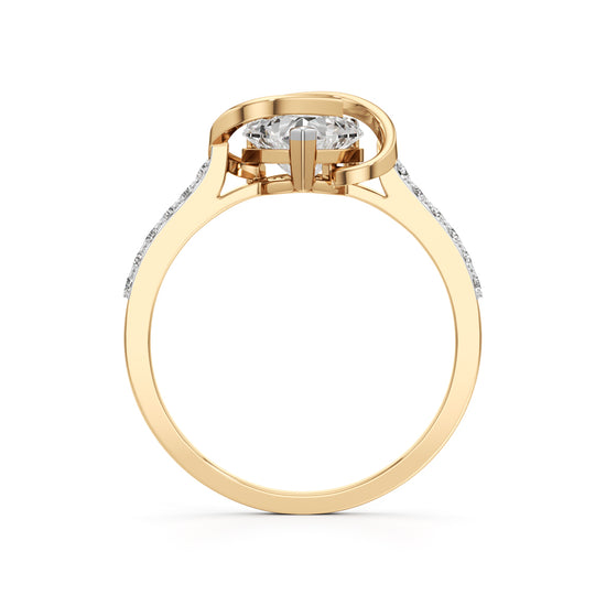 Eterna Heart Knot Diamond Ring