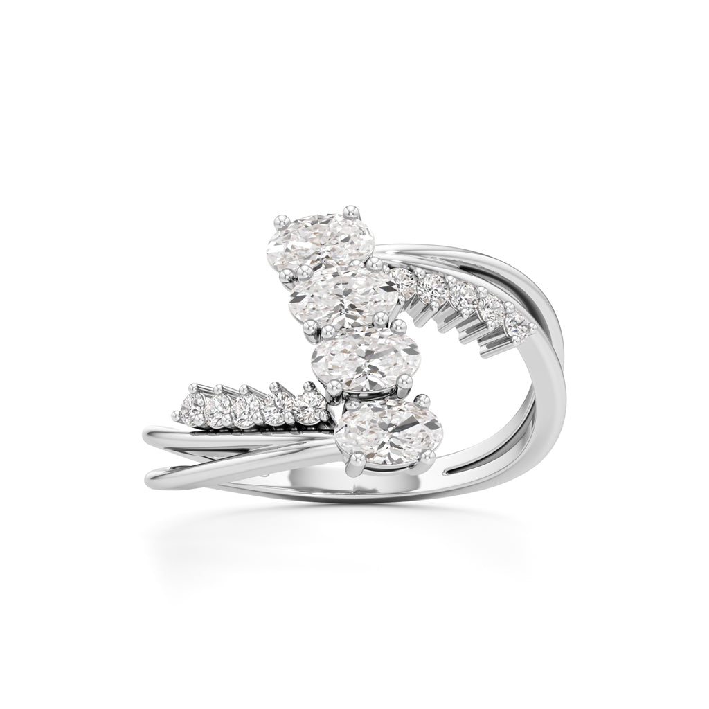 Celestial Cascade Diamond Ring