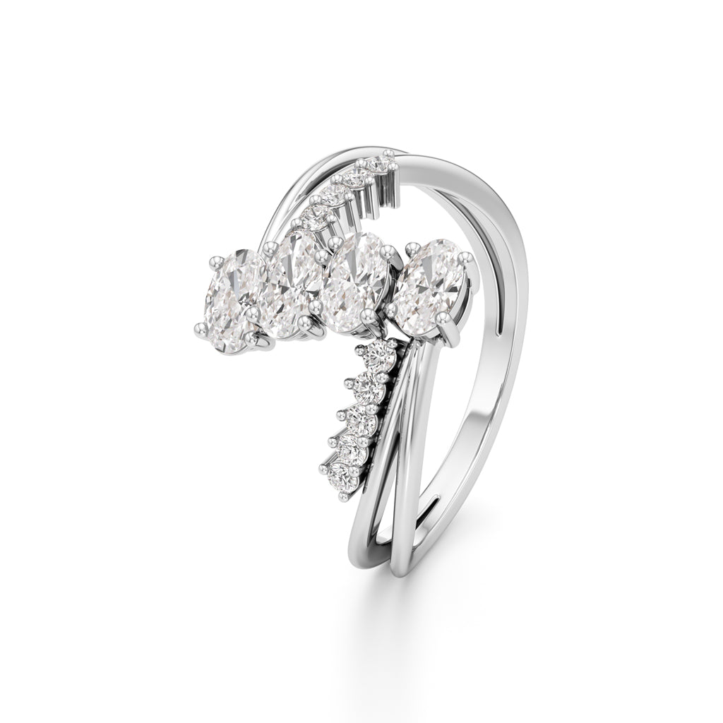 Celestial Cascade Diamond Ring