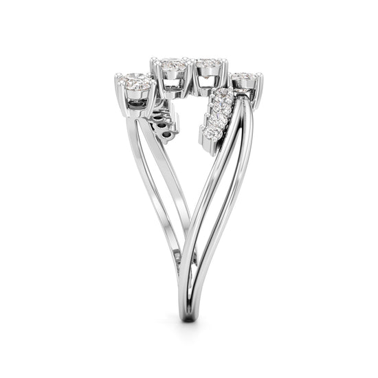 Celestial Cascade Diamond Ring