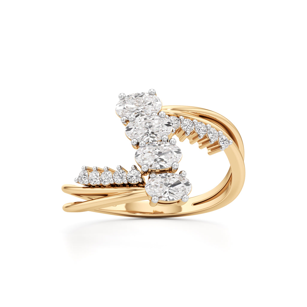 Celestial Cascade Diamond Ring