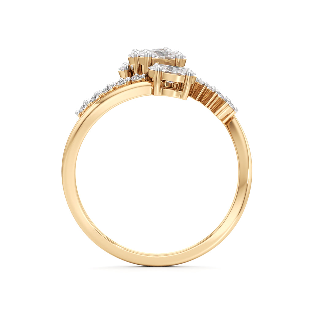 Celestial Cascade Diamond Ring