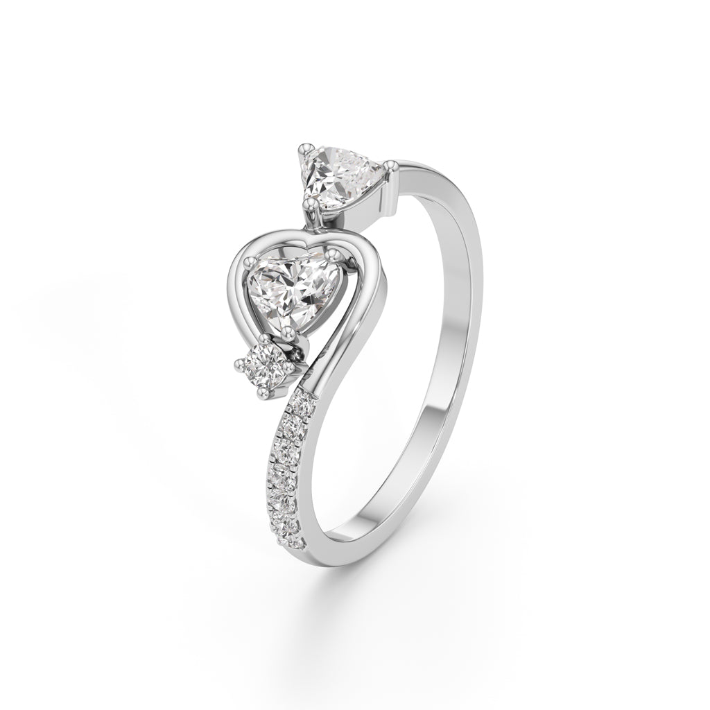 Eternal Embrace Heart Diamond Ring