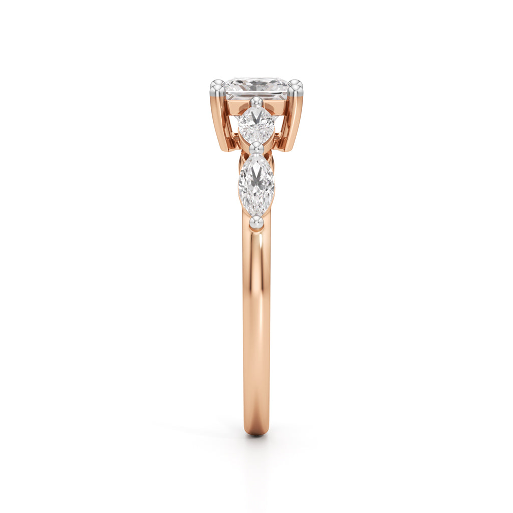 Radiant Royale Marquise Diamond Ring