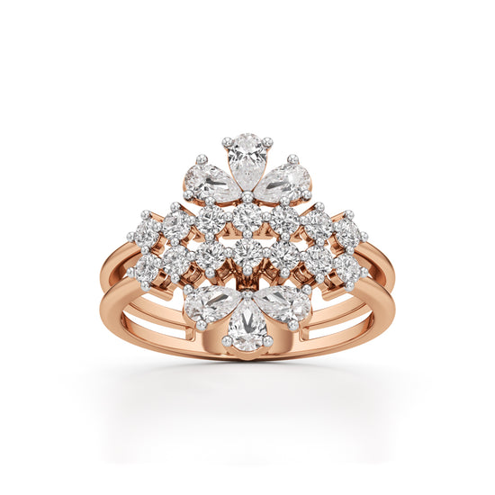 Majestic Bloom Diamond Statement Ring