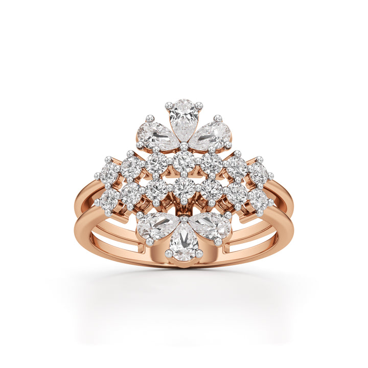 Majestic Bloom Diamond Statement Ring