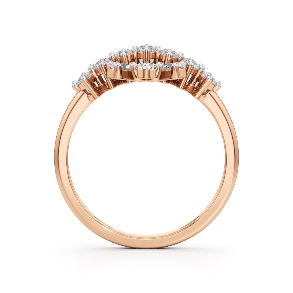 Majestic Bloom Diamond Statement Ring