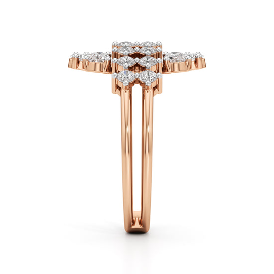 Majestic Bloom Diamond Statement Ring