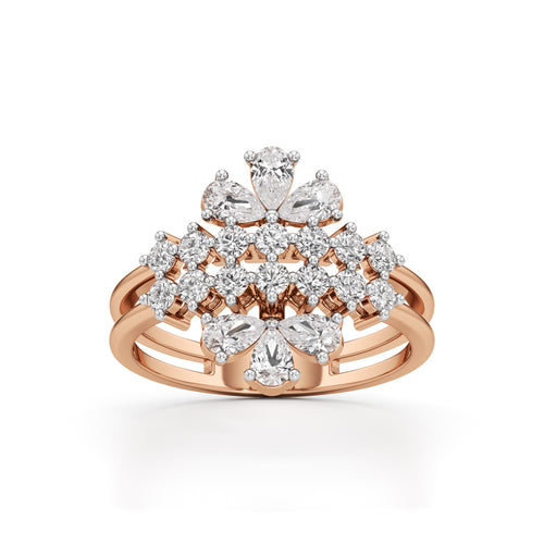 Majestic Bloom Diamond Statement Ring
