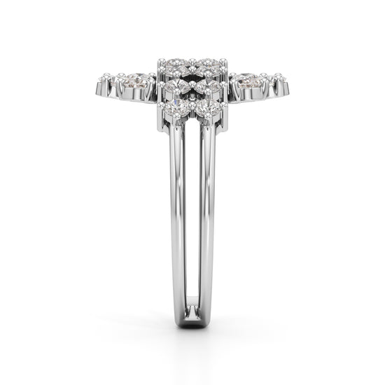 Majestic Bloom Diamond Statement Ring