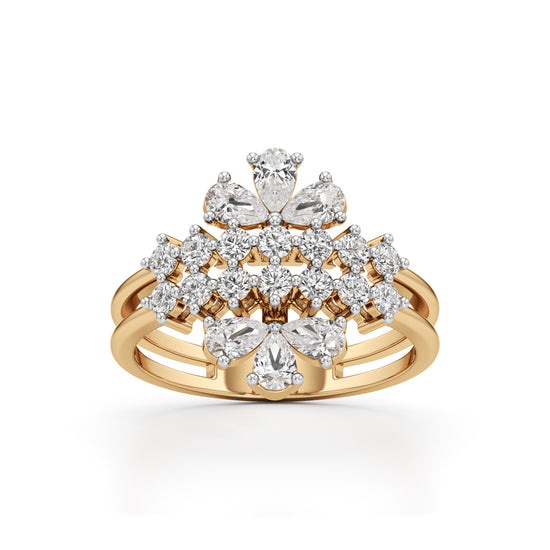 Majestic Bloom Diamond Statement Ring