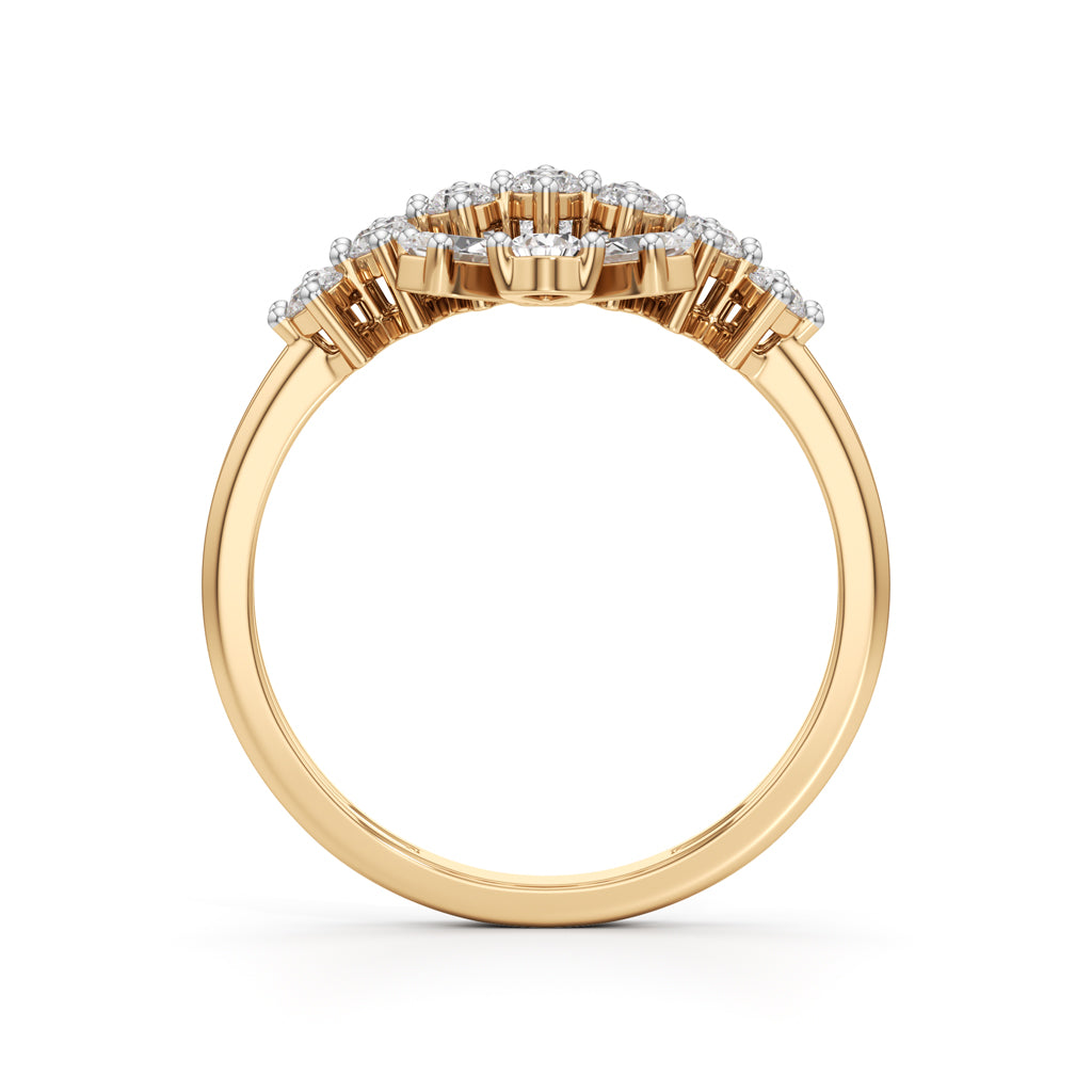 Majestic Bloom Diamond Statement Ring