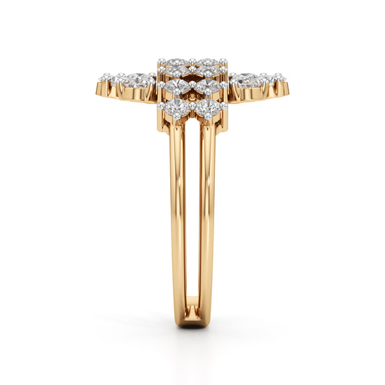 Majestic Bloom Diamond Statement Ring