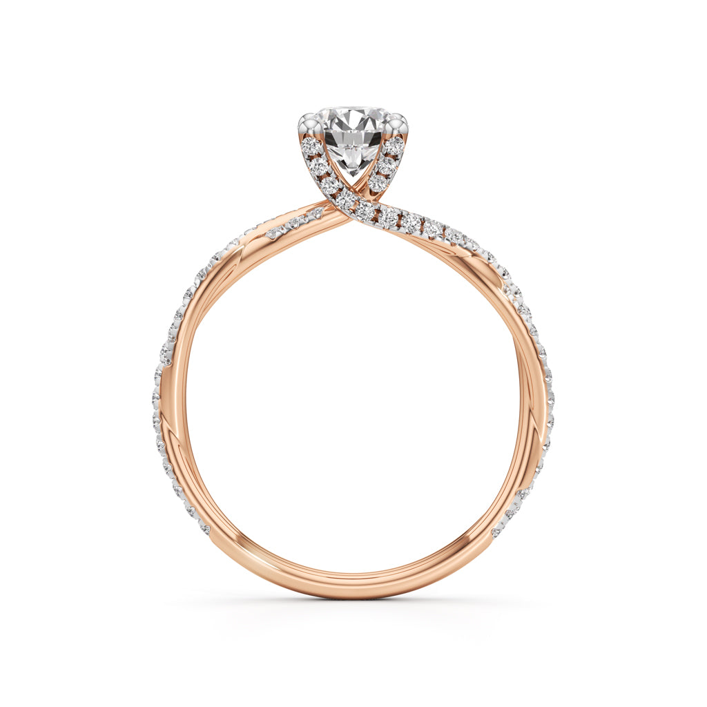 Twiluxe Embrace Solitaire Ring