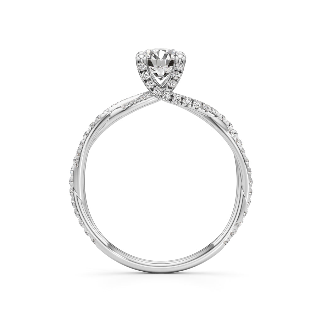 Twiluxe Embrace Solitaire Ring