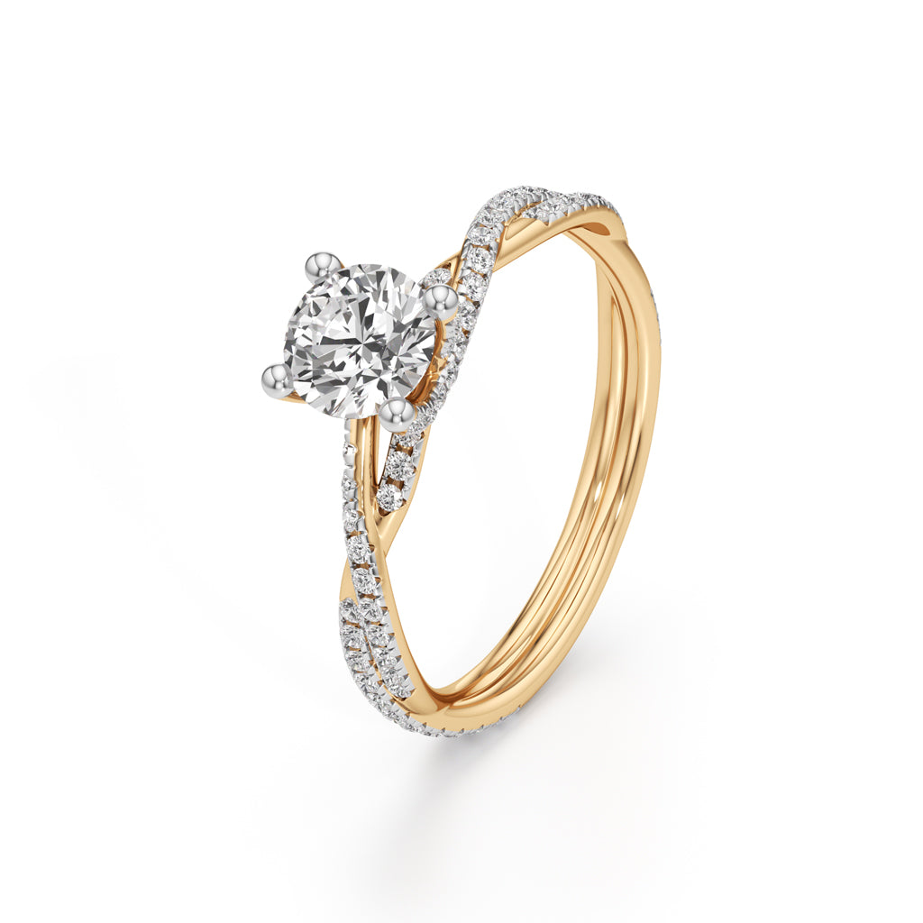 Twiluxe Embrace Solitaire Ring