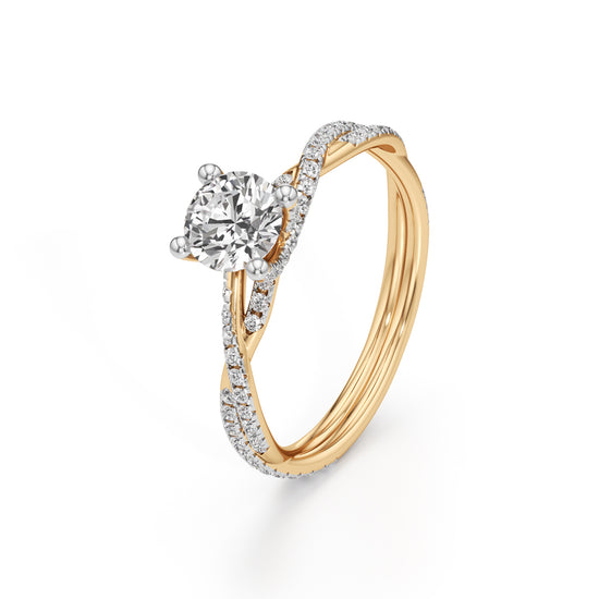 Twiluxe Embrace Solitaire Ring