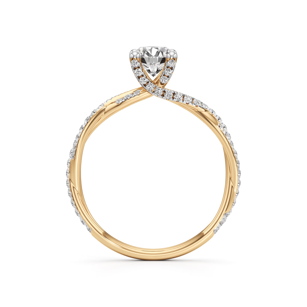 Twiluxe Embrace Solitaire Ring