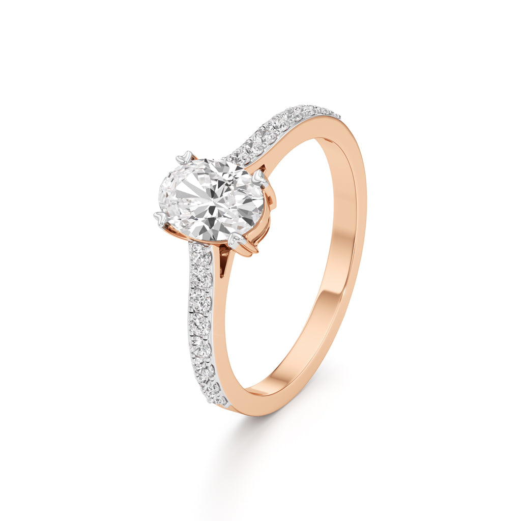 Oval Radiance Solitaire Ring