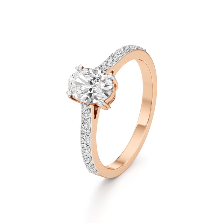 Oval Radiance Solitaire Ring