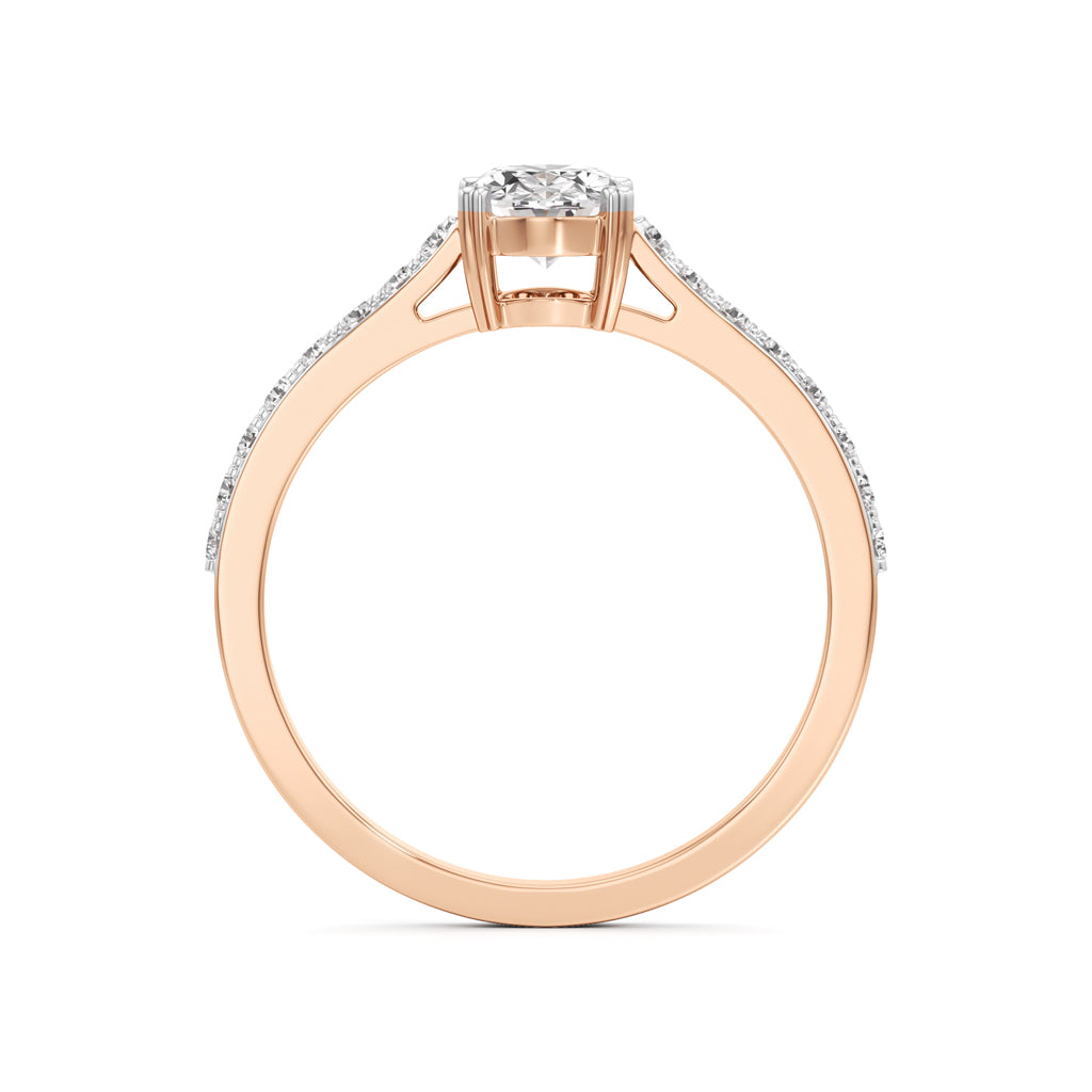 Oval Radiance Solitaire Ring