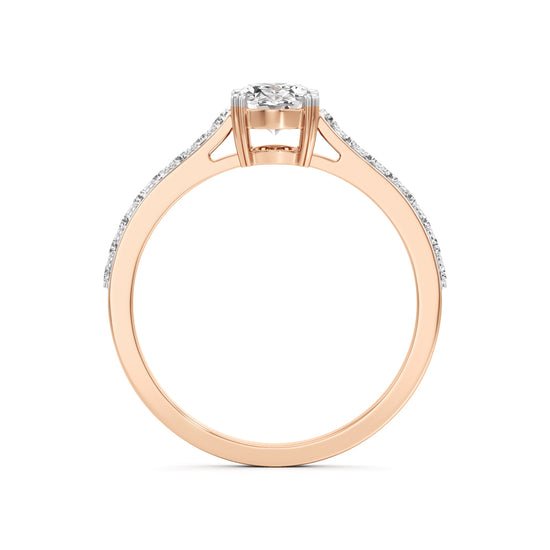 Oval Radiance Solitaire Ring