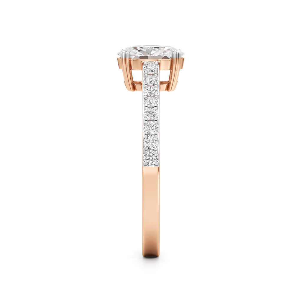 Oval Radiance Solitaire Ring