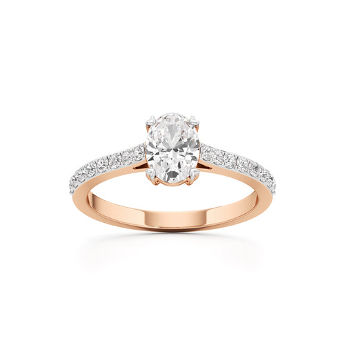 Oval Radiance Solitaire Ring