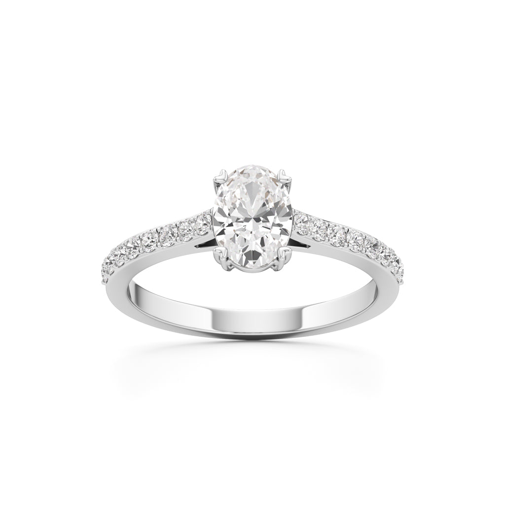 Oval Radiance Solitaire Ring