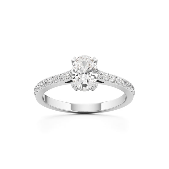 Oval Radiance Solitaire Ring