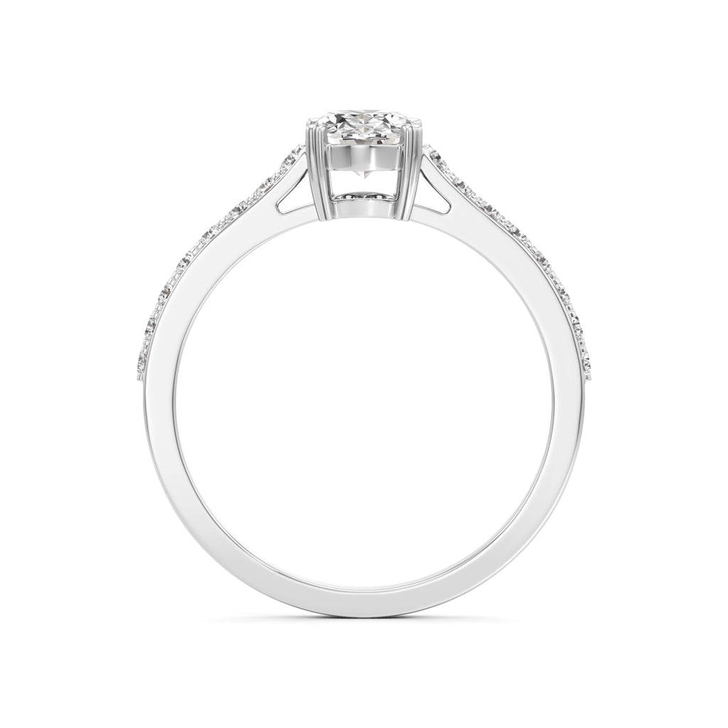 Oval Radiance Solitaire Ring