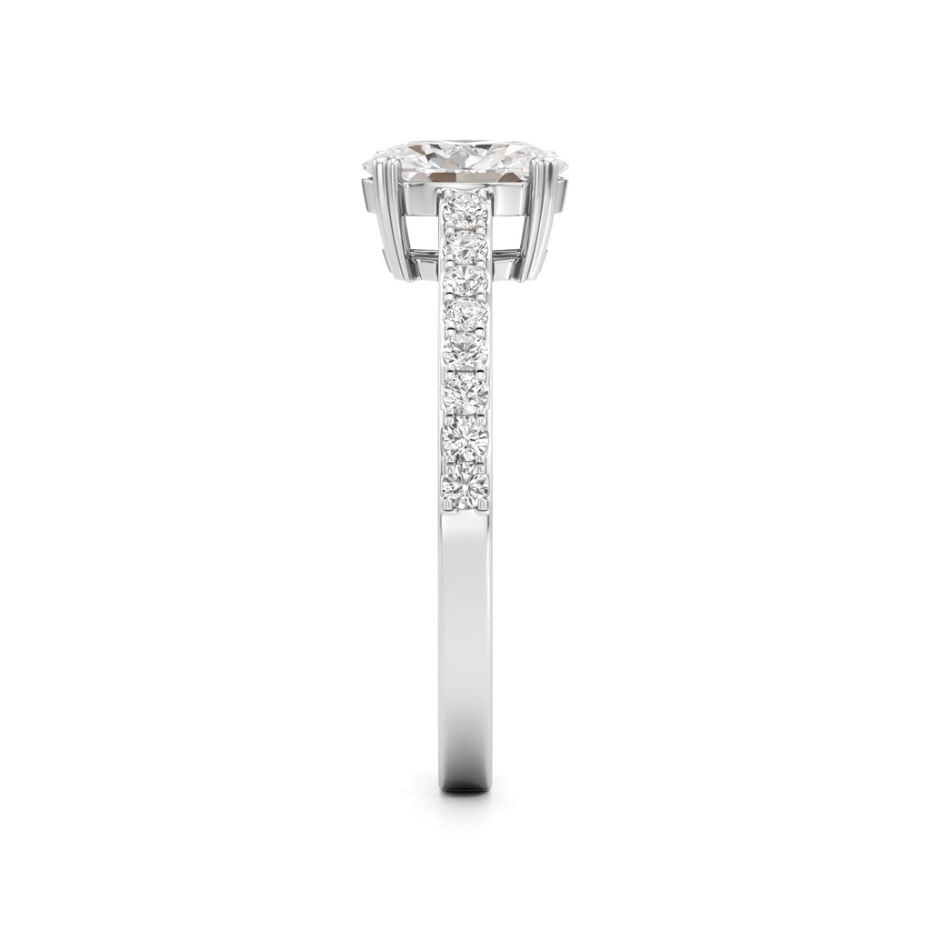 Oval Radiance Solitaire Ring