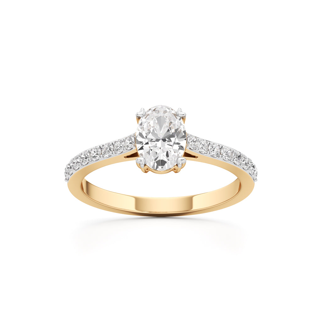 Oval Radiance Solitaire Ring