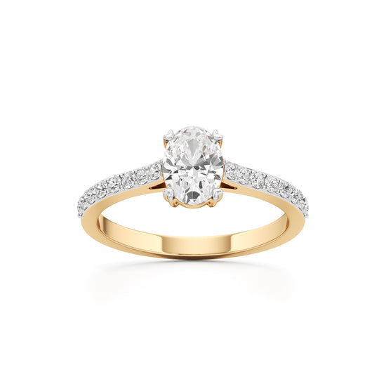 Oval Radiance Solitaire Ring