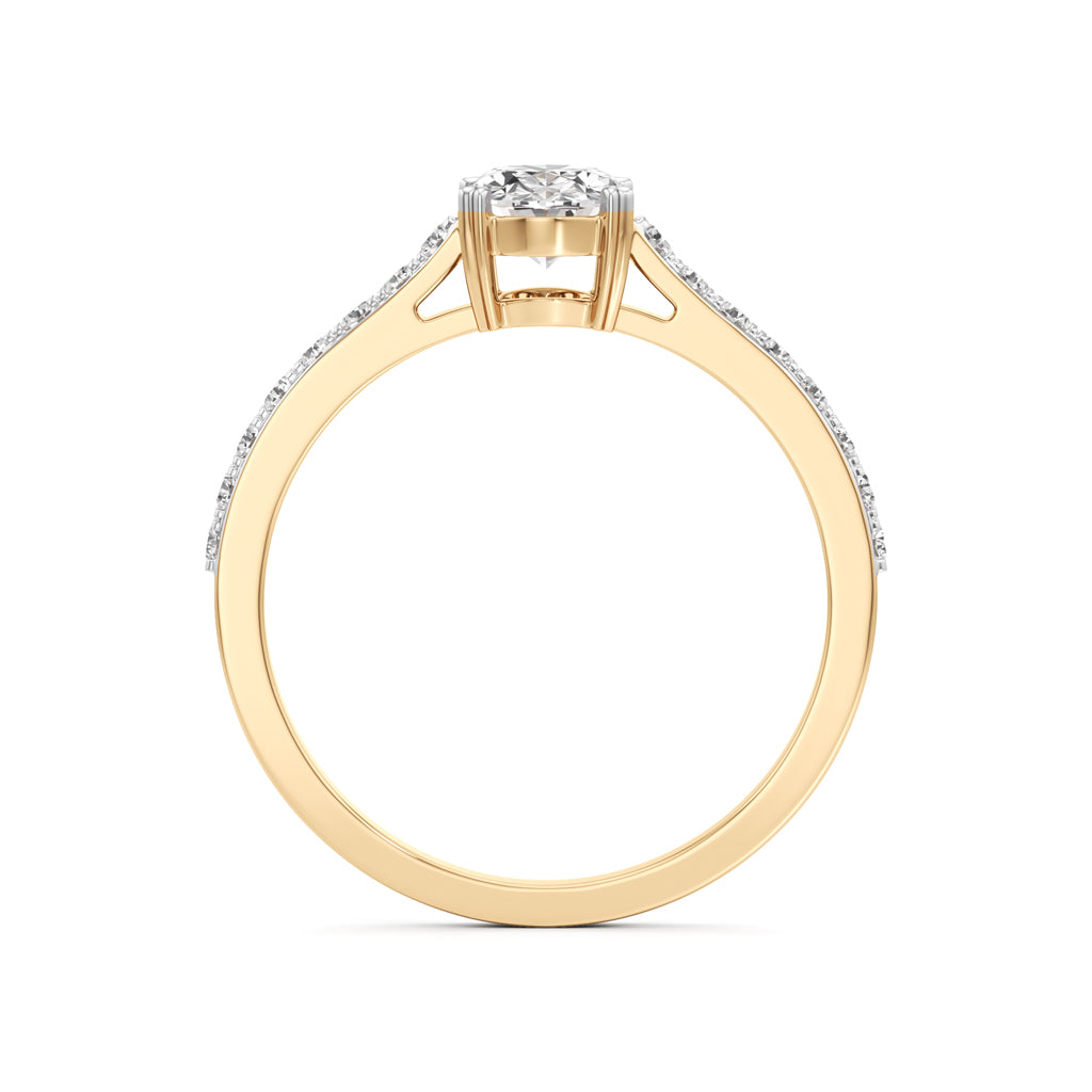 Oval Radiance Solitaire Ring