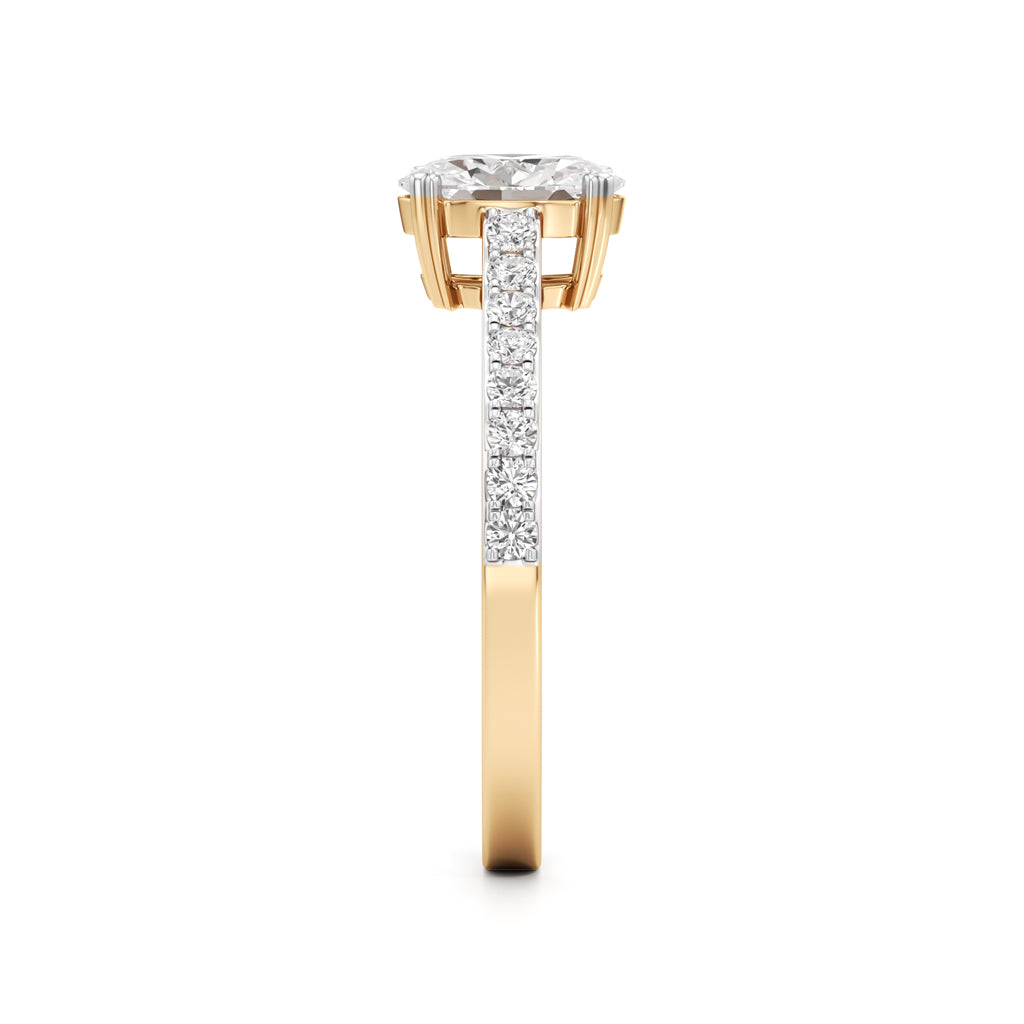 Oval Radiance Solitaire Ring